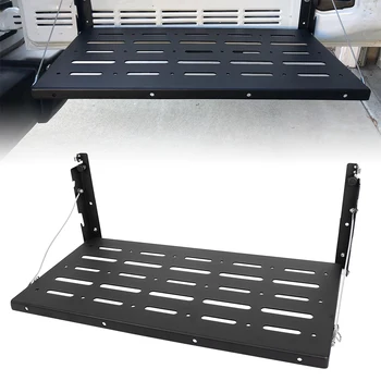 

Jeep-JK Alloy Tailgate Table Black Rear Foldable Shelf for Jeep-Wrangler JK 2007-2017 2/4 Door