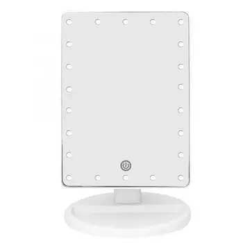 

Desktop LED Makeup Mirror Fashionable Adjustable Fill Light Mirror Cosmetic Tool for Tabletop Bathroom Makeup Mirror 2