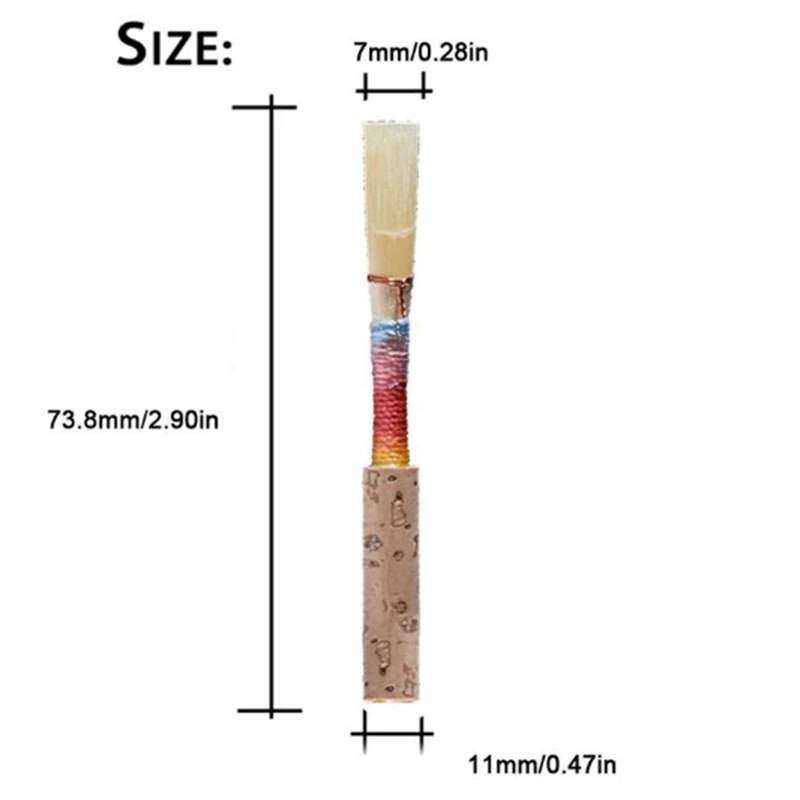 Качество 4 шт. oboe мягкая пробка Reed oboe Repair Reed деревянный духовой инструмент запасные части деревянный духовой инструмент s части