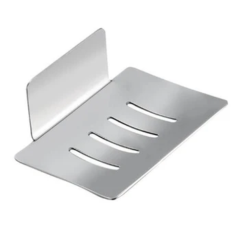 

304 Stainless Steel Soap Holders Bathroom Storage Rack Glue Punch Free Soap Box Bathroom Accessories