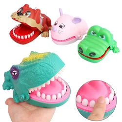 Crocodilo mordida dedo brinquedo tubarão dente extração jogo mordida mão crocodilo pai filho crianças brinquedo complicado scuishies brincadeiras