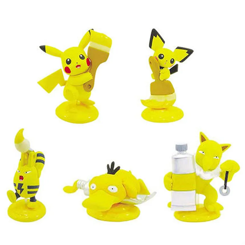 

Takara Tomy Action Figure KiTan Club Gashapon Pokemon Yellow Pikachu Palette Series Blind Box Toys Anime Figures