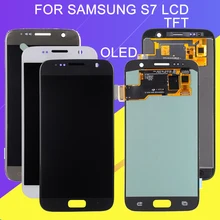 Catteny 1 шт. G930 с ЖК-дисплеем для samsung Galaxy S7 ЖК G930L G930S G930F G930 Дисплей с Сенсорный экран дигитайзер в сборе с инструментами