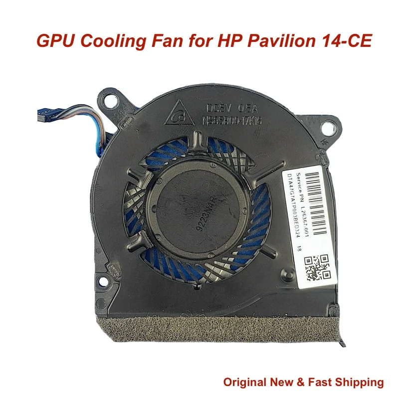Laptop Gpu Cooling Fan For Hp Pavilion 14-ce L19159-001 L26367-001 Ns85b00-17k16 Tpn Q207 Computer Fans Cooler Dc5v - Laptop Cooling Pads AliExpress
