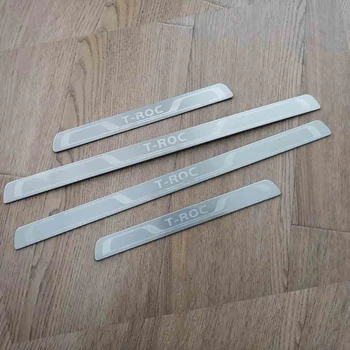 

For 2018 2019 2020 VW T-roc Europe version Car Interior Scuff Plate Door Sill Trim Welcome Pedal Car accessories Styling Sticker