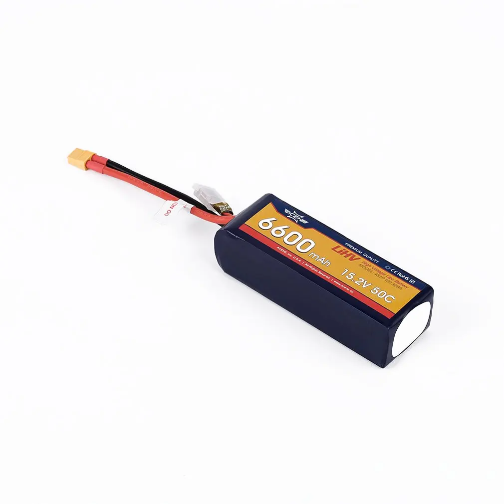 ACEHE 15,2 V 6600mAh 50C 4S1P 100.32Wh XT60 разъем высокого напряжения Lipo батарея