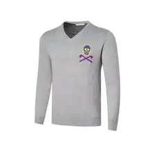 Новая мужская метка с черепом Lona Гольф тренировочная кофта Гольф Спорт сохраняет тепло Осень/Зима вязаная рубашка