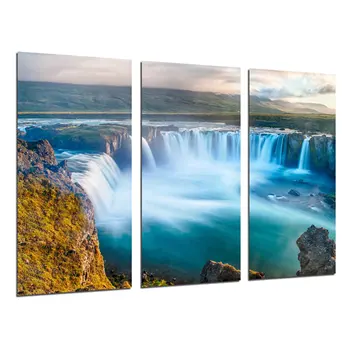 

Waterfall Iguazu Nature photo print on wood, modern picture decorative 26276