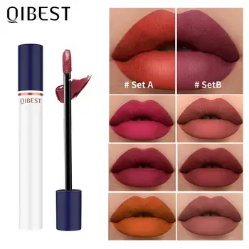 

QIBEST Matte Liquid Lipstick Cigarette Lip Makeup Long Lasting Lip Gloss Matte Lip Tint Waterproof Lipgloss Makeup Cosmetic