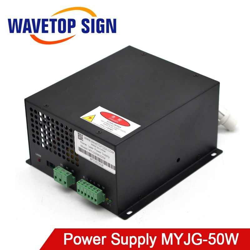 Лазерный блок питания WaveTopSign MYJG 50W CO2 для лазерной гравировальной машины CO2|power