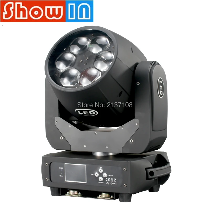6*25 Вт Светодиодный светильник для мытья головы с супер пучком DMX 512 Luce DJ Disco дома