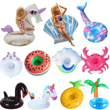 

Handmade for Barbie Doll Lifebuoy Swimming Ring Toys for Children Beach Pool Bikini Fashion Girls Toy Accessories Swim Party Set