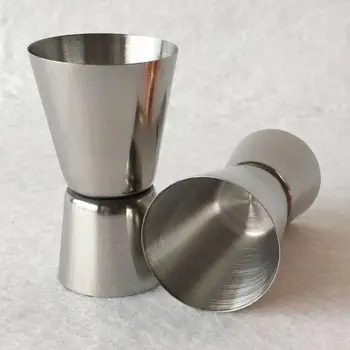

Stainless Steel Double Jigger Shot Glass Cocktail Bartender Mixer Measuring CupDrink Spirit Measure Jigger Kitchen Gadgets