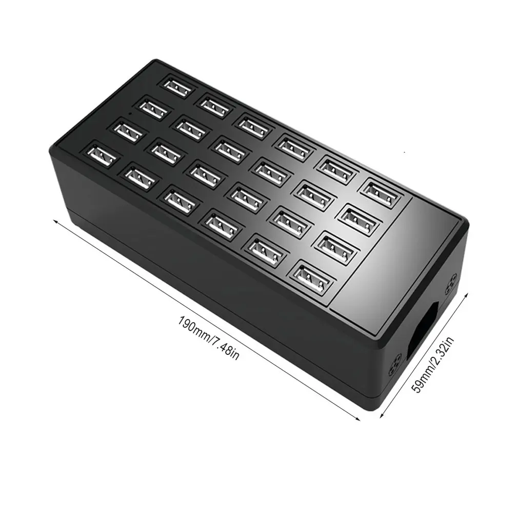5 в 100 Вт 24 порта USB адаптер питания зарядное устройство 24-портовый USB Мобильный телефон зарядное устройство USB многопортовое зарядное устройство адаптер питания