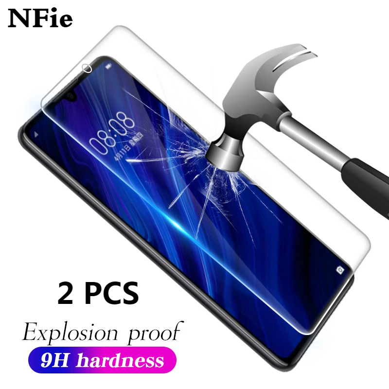 

2 PCS/Lot tempered glass for Huawei P smart 2019 P30 P20 Lite Glass screen protector for Honor 8X 8A 8C 10i 20i Y9 Y3 2018 film