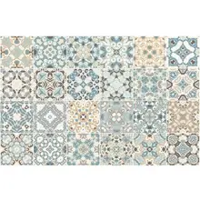 24 шт./компл. Водонепроницаемый Плитки мозаичной стеной Стикеры Кухня Ванная комната клейкий Настенный декор ПВХ Ванная комната Кухня Водонепроницаемый стены Стикеры