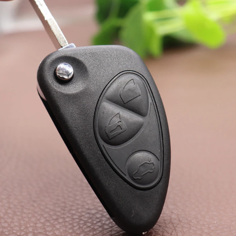 DAKATU Удаленное Корпус для автомобильного ключа для Alfa Romeo 147 156 GT 2 3 кнопки Uncut заготовка режущего полотна запасной пульт дистанционного ключа оболочки