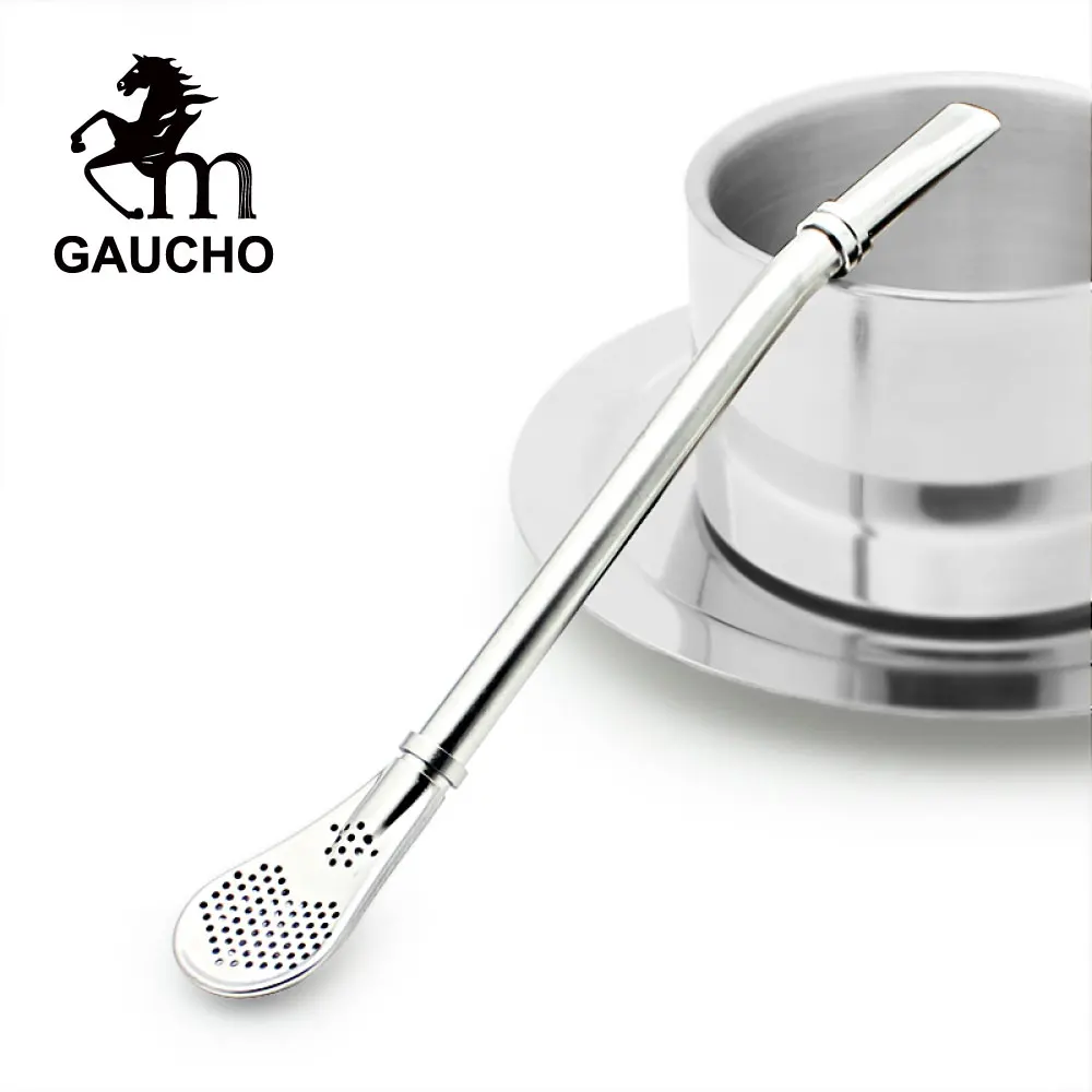 600 шт./лот Gaucho Yerba Mate соломенный фильтр из нержавеющей стали Bombilla чайная ложка