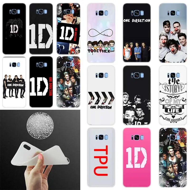 One Direction 1D Силиконовый ТПУ чехол для телефона Samsung S11 S10 S8 S9 Plus S7 S6Edge Note 10 8 9 Funda Etui