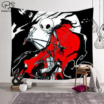 

PLstar Cosmos Tapestry The Nightmare Before Christmas 3D Printing Tapestrying Rectangular Home Decor Wall Hanging style-2