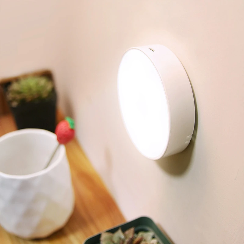 

Smart LED Motion Sensor Night Light Energy-saving USB Rechargeable Bedroom Washroom Stairs Intelligent Body Induction Lamp