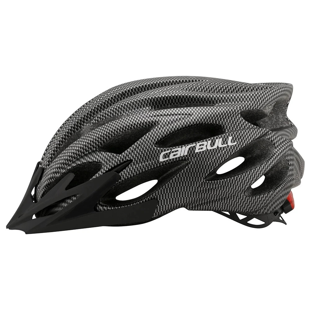 CAIRBULL Cycling Helmet Ultralight Breathable With TailLight Removable Visor Goggles Mountain Road Bike Helmet Safety Cap 230g