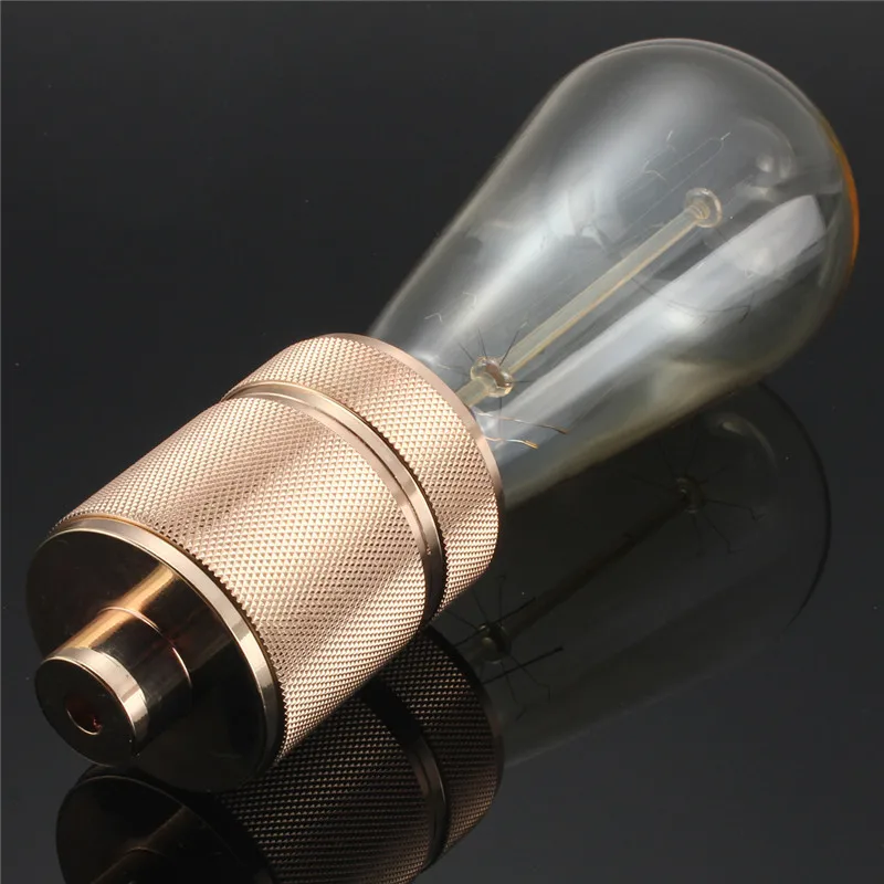 Ретро лампа база E27 E26 твердый медный светильник из латуни без ключа винтажные Ретро промышленные подвесной разъем лампа база держатель