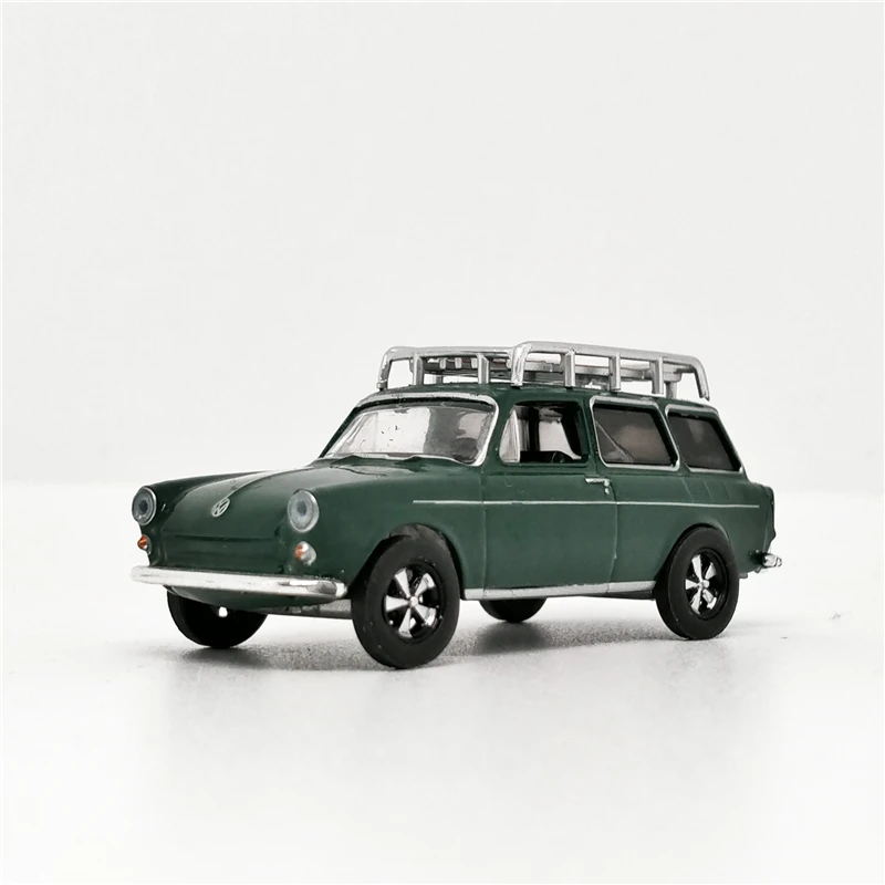 Greenlight 1: 64 VW Тип 3 Estate вагоны квадратные с багажником на крышу зеленая машина без коробки
