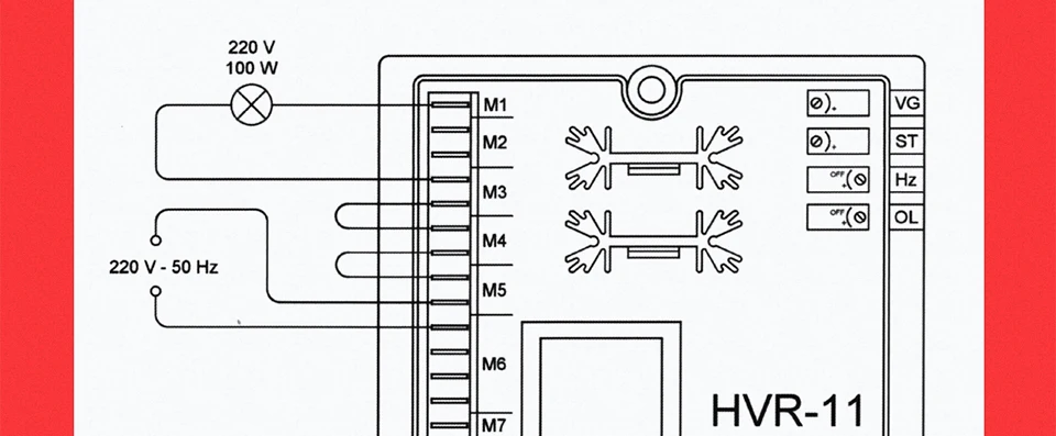 HVR-11 стабилизатор напряжения модуль электроники схема LINZ запчасти дизельного генератора