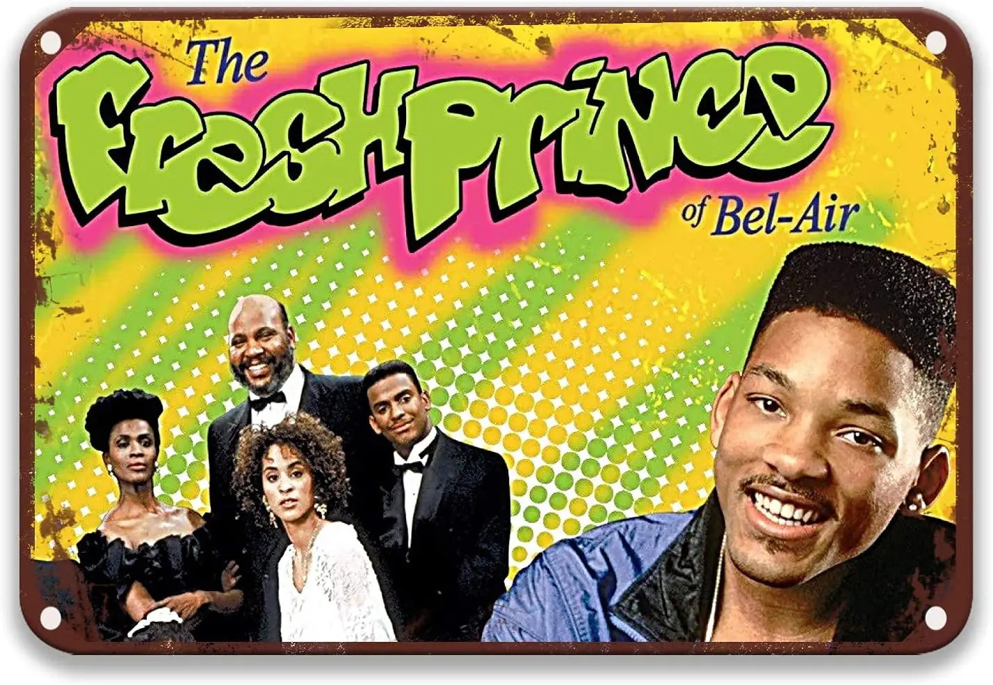 Жестяные знаки The Fresh Prince of Bel-Air винтажные фильмы отлично подходит для спальни