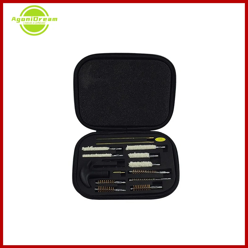 

NEW 16 PCS Universal Pistol Gun Cleaning Kit Barrel Brushes Tools for most caliber handguns 6 9.5 10 11 12.5mm Gun Cleaning set
