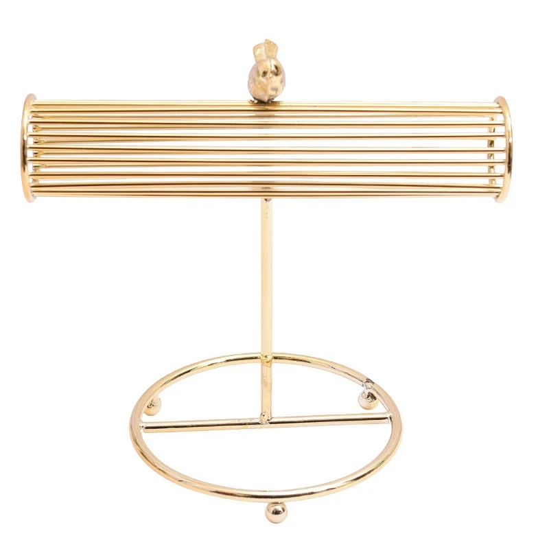 

New Fashion Gold Plated Watch Bracelets Necklace Earrings Display Rack T-Bar Jewelry Display Stand Pendant Display Holder