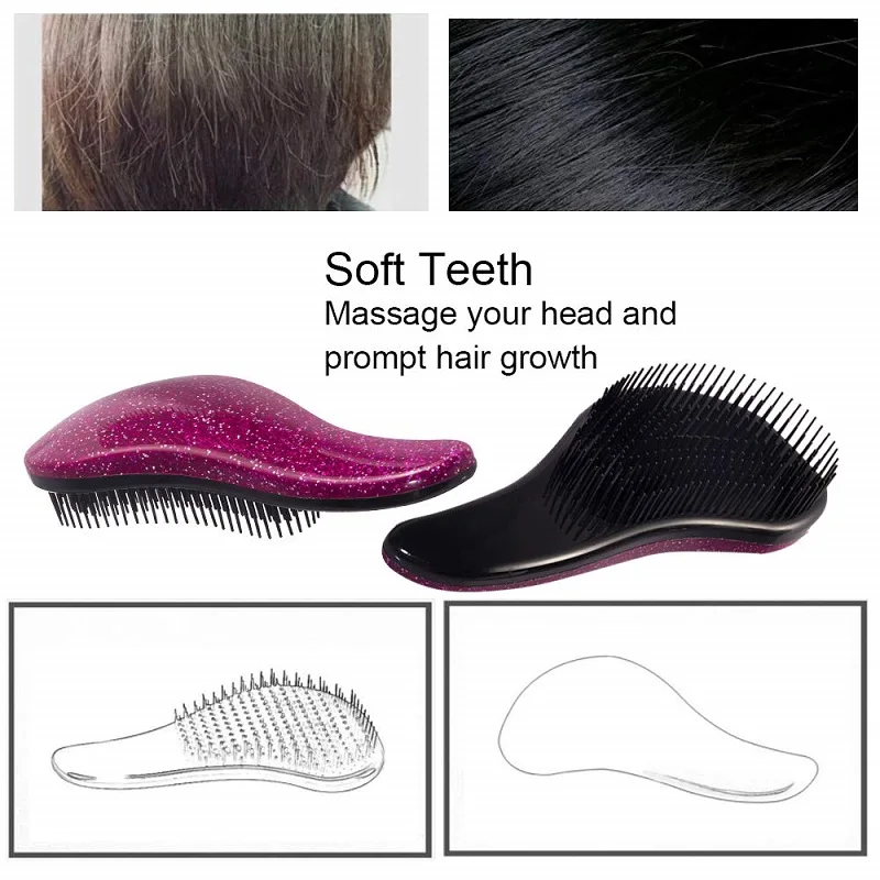 Wholesale Magic Handle Comb Antistatic Comb for Adults and Kids - No Tangles & Knots,Dry, Wet Hair & Scalp Massage Detangling Wholesale Magic Handle Comb Antistatic Comb for Adults and Kids - No Tangles & Knots,Dry, Wet Hair & Scalp Massage Detangling
