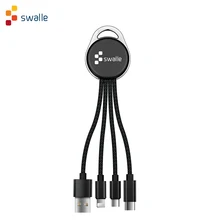 Swalle Micro USB кабель 2A быстрое зарядное устройство мобильный кабель для зарядки телефона 3 в 1 кабель для передачи данных для Samsung Xiaomi Huawei Android телефон