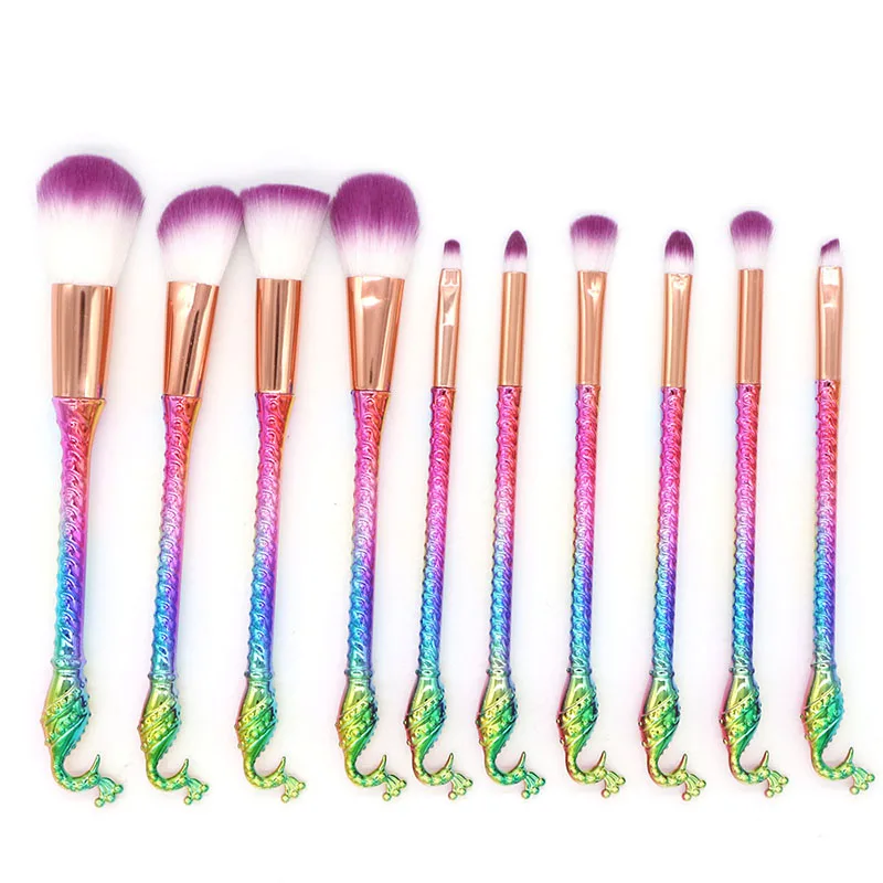 

6/10 PCS Professional Makeup Brushes New Peacock Makeup Brush Face Beauty Tool Kit Hot Suitable For Professional Or Home Use
