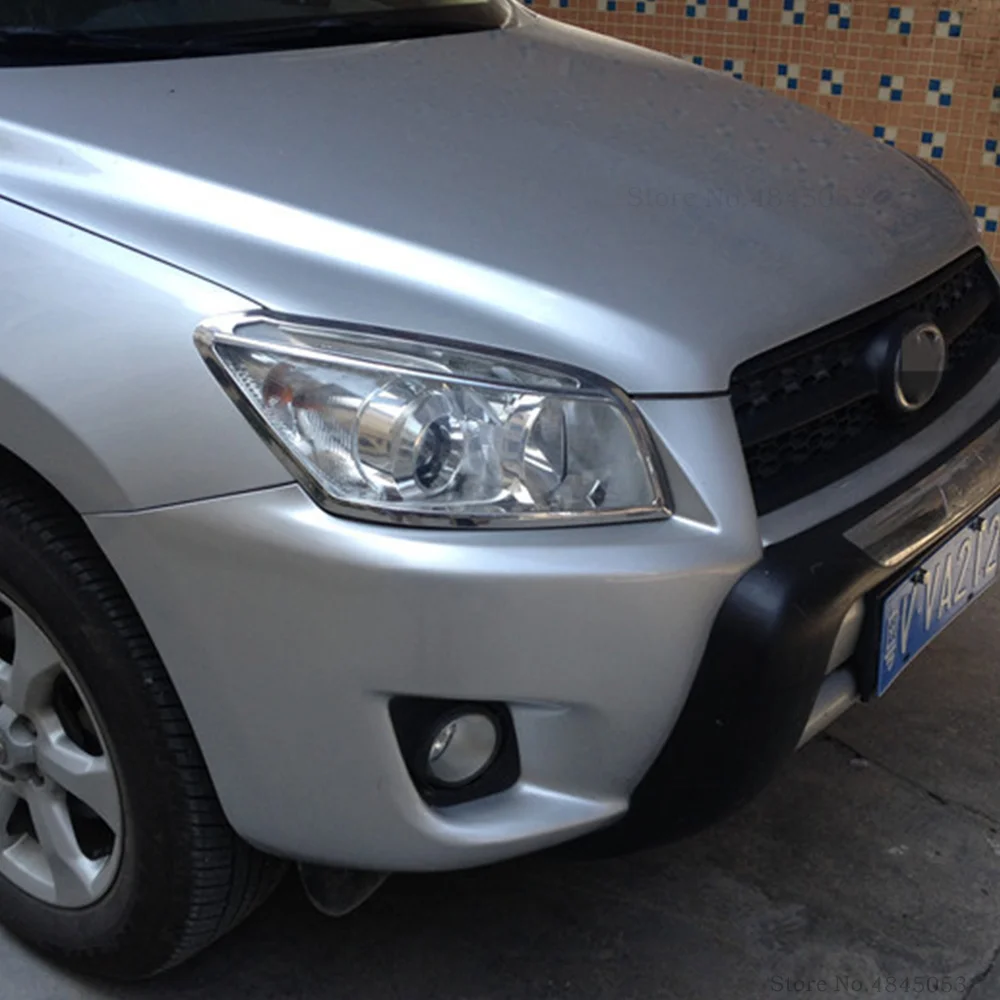 2009 2010 2011 2012 для Toyota RAV4 RAV 4 Внешний ABS хромированный головной светильник, передний светильник, формовочный светильник, 2 шт
