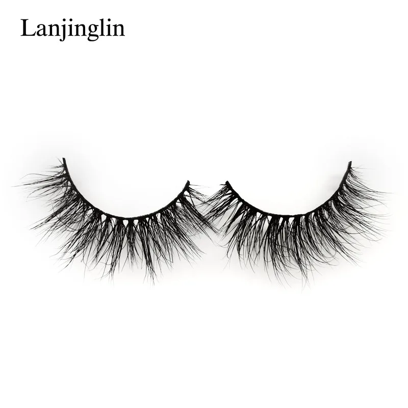 LANJINGLIN, 1 пара, пушистые тонкие накладные ресницы, объемные, 3d, норковые ресницы, удлинение, макияж для глаз, натуральные, длинные ресницы, бесплатно# 30A