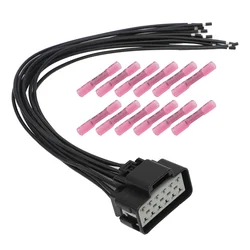 WPT928 Heated Seat Module Element Connector Wire Harness 12 Leads for Ford
