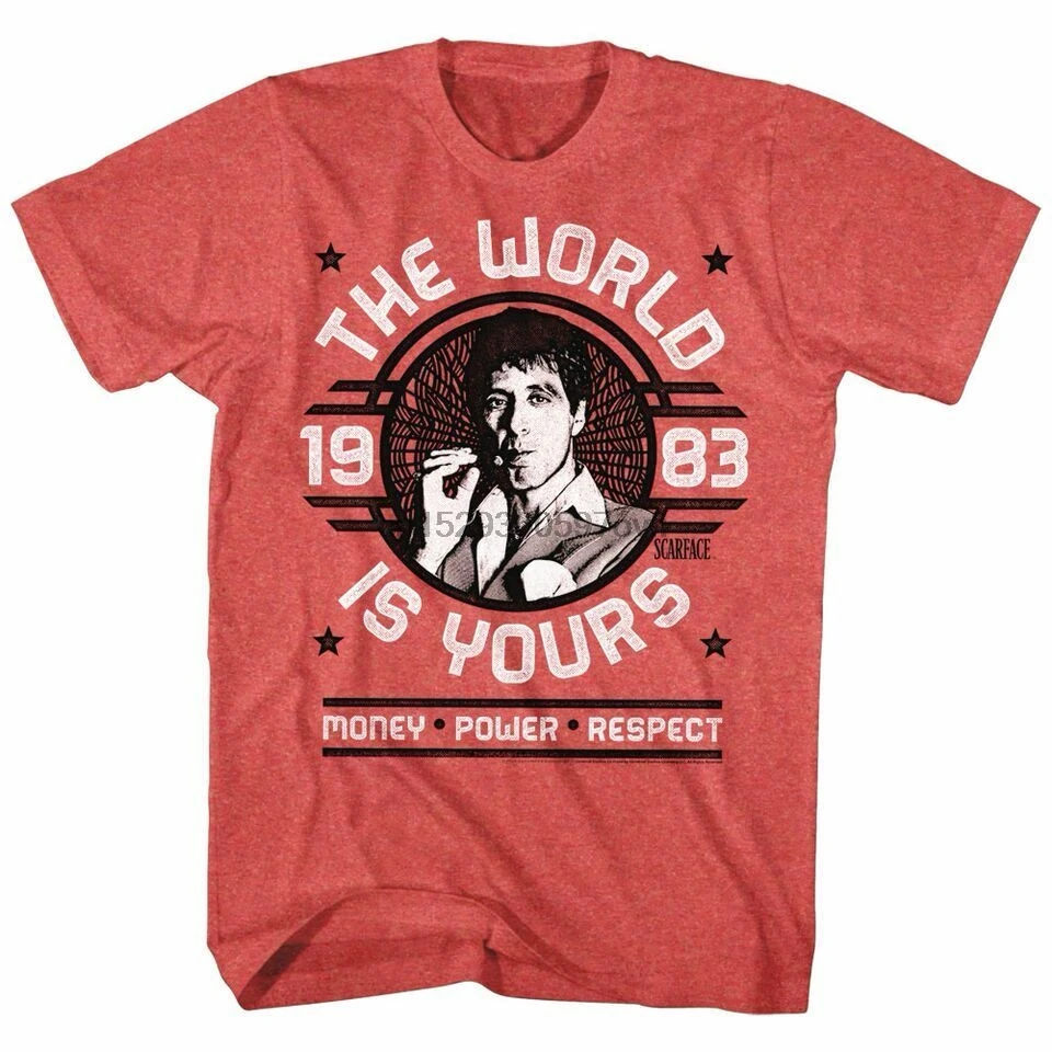 Scarface World Is Yours Mens T Shirt Tony Montana Quote By Al Pacino Tee T Shirts Aliexpress