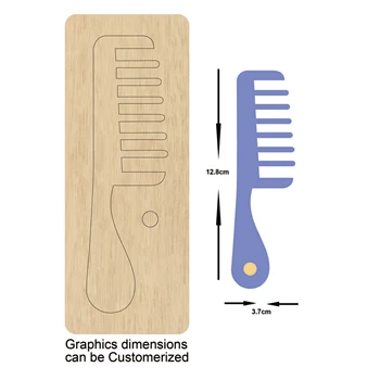 

Hairdressing comb wooden Dies Diy Craft Knife Mold Wooden Dies Mold Wood Die Scrapbooking Cutting Dies