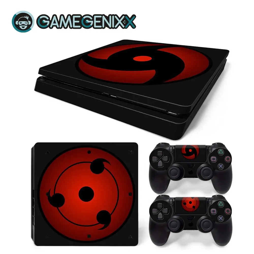 GAMEGENIXX Кожа Наклейка виниловая оберточная крышка полный набор для PS4 Slim консоли и 2 контроллеров-Наруто