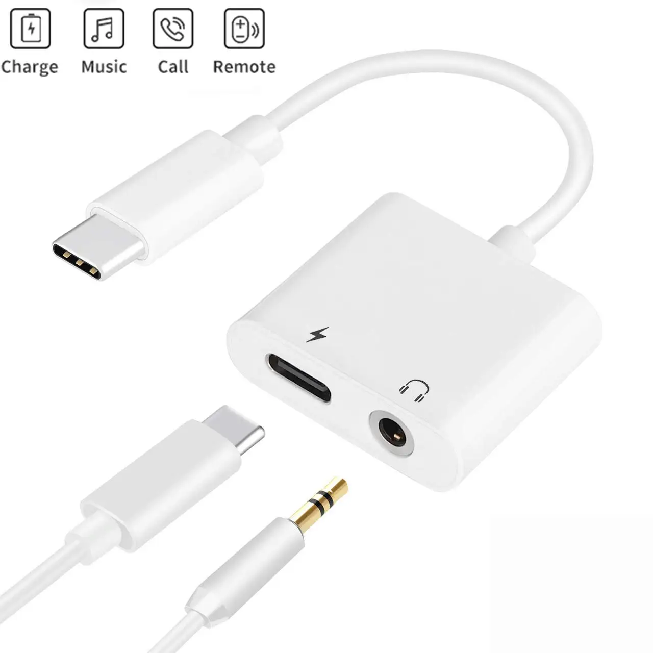 Olhveitra Тип C 3,5 мм аудио разъем для зарядки наушников для huawei samsung Xiaomi Oneplus Android USB C разветвитель наушников адаптер