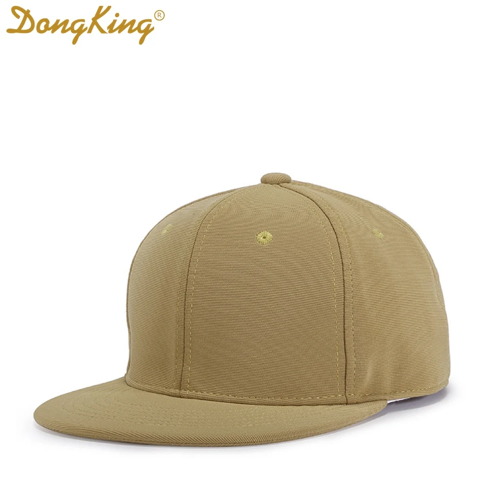 Khaki DongKing бейсболка, бейсболка, Кепка из полиэстера, кепка с плоским козырьком, высокое качество, подарок, классический стиль, пустая Кепка, Заказная вышивка - Цвет: Khaki