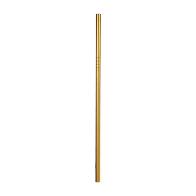 Dinnerware Set Travel Cutlery Set Camping Tableware Reusable Utensils Set with Spoon Fork Chopsticks Straw Portable Case BB50CJ - Цвет: gold straw straight