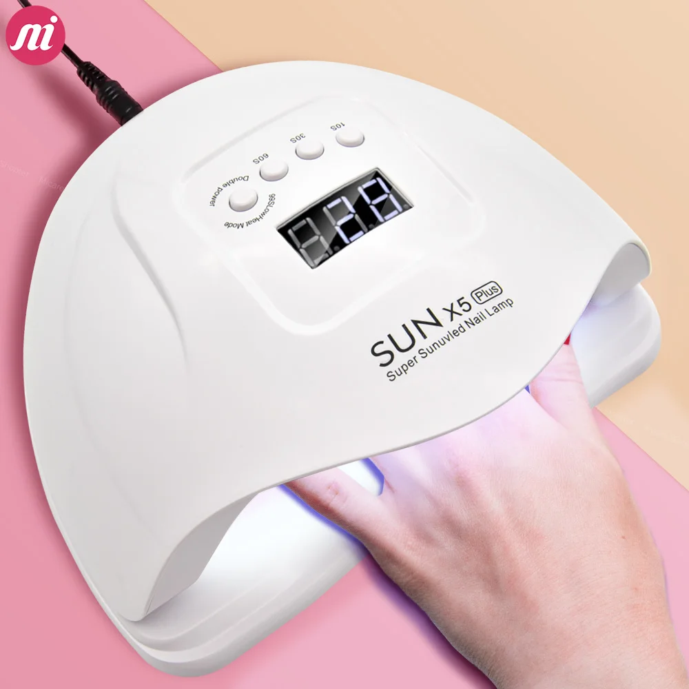УФ лампа для ногтей маникюра 80 Вт Сушилка светодиодный светильник гель лака с