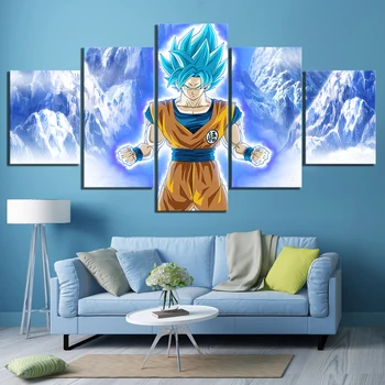 

Super Saiyan Blue Goku Dragon Ball Painting Diamond Full Round Drill 5D Home Decor Cross Stitch Wall Craft Embroidery Pictures