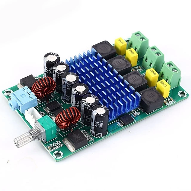 

A7-- TPA3116D2 Digital Power Amplifier Board 50W+50W Dual Channel Audio Stereo Module 12V Automatic Boost