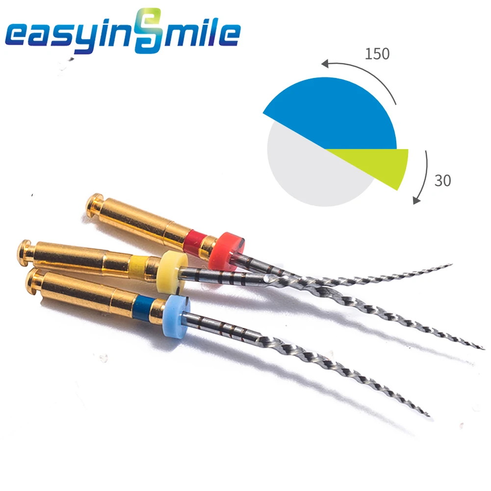 

EASYINSMILE X-ONE Endo NITI Rotary Files Dentistry Root Canal Treatment Instrument 21/25/31MM Endodontic Reciprocating File Tips