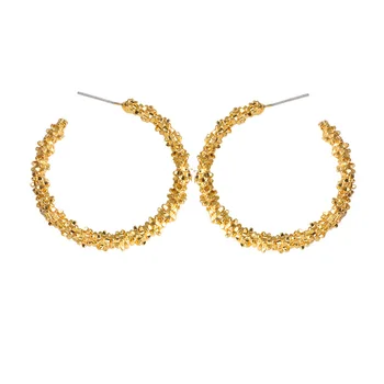 

Charm S925 Needle Fashion Earrings New Exaggerated Big Temperament Net Red Circle Love Five-pointed Star Acrylic Earrings