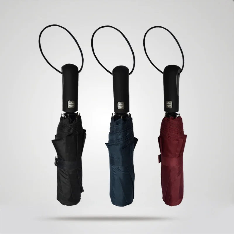 

Germany Fully Automatic Folding shang wu san Three Fold Open since the Resumption of Rain Or Shine Advertisement Gift Umbrella C